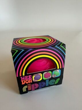 Mini Needoh pink Ripples Squishy